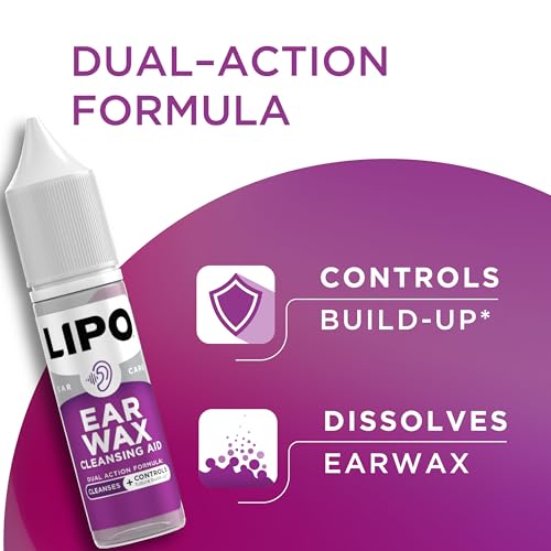 LIPO Earwax Removal Kit with Drops, Syringe & Plugs - Gentle Care