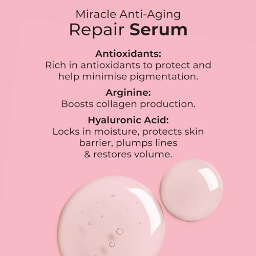 MCoBeauty Anti-Aging Facial Serum with Hyaluronic Acid & Arginine - Overnight Skin Repair