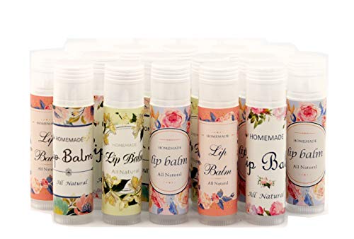 100pcs Adhesive Lip Balm Labels for Homemade Chapstick Containers