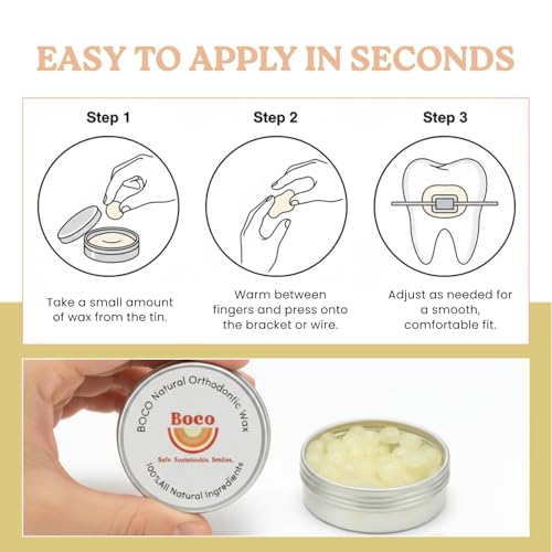 Orthodontic Wax for Braces - Natural & Organic Pre-Cut Pieces