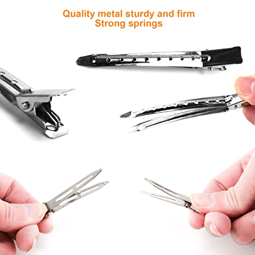 65PCS Duck Billed Hair Clips Set - Metal Alligator Clips for Styling