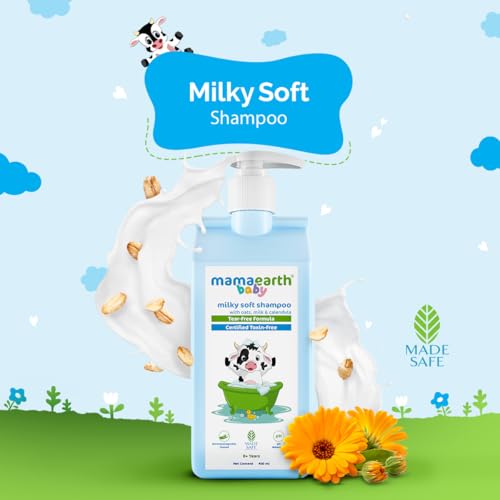Mamaearth Baby Milky Soft Shampoo with Oats Milk & Calendula - 400ml