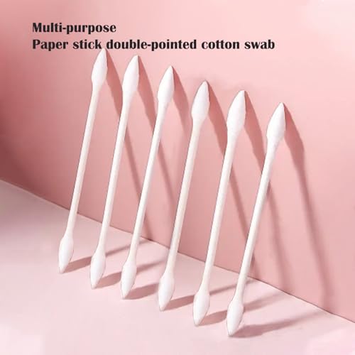 NGQIOHUA Double Pointed Cotton Buds - 300pcs Precision Swabs