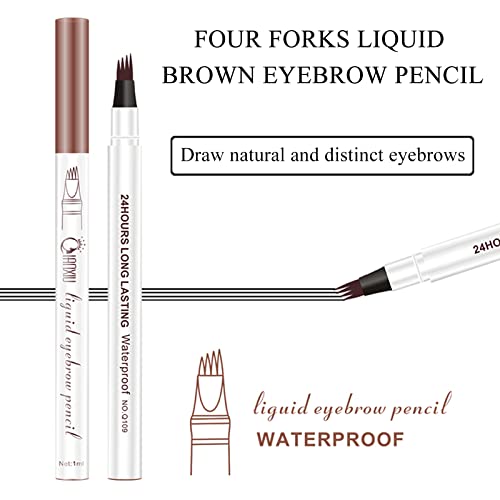 VIBELY 3-in-1 Eye Makeup Set: Mascara, Liquid Eyeliner & Eyebrow Pen (10 fl oz)
