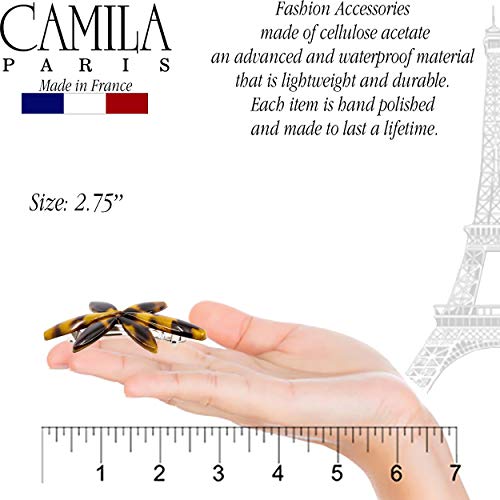 Camila Paris Tokyo Flower Hair Barrette Clip for Girls - Strong Hold