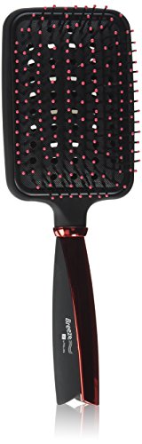 Breeze Square Paddle Brush - Vented Cushion Design for Healthy Hair