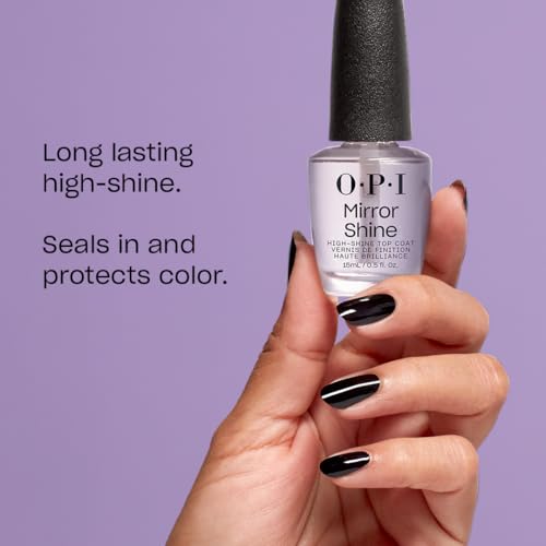 OPI Nail Lacquer Mirror Shine Top Coat – Long-Lasting Glossy Finish