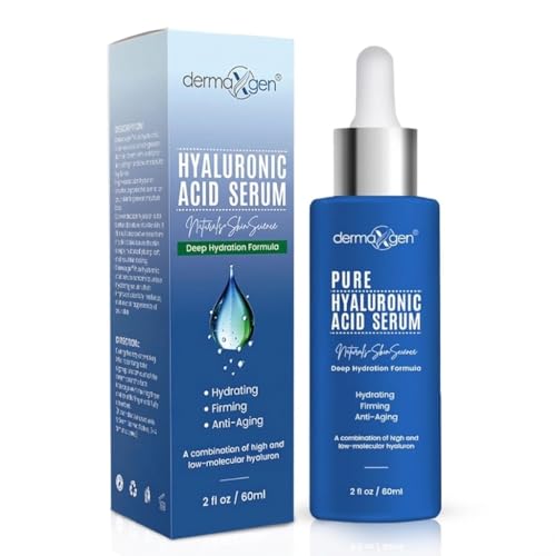 DERMAXGEN Hyaluronic Acid Serum – Hydrating Anti-Aging Face & Eye Treatment (2 FL OZ)