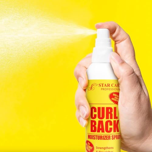 STAR CARE Curl Back Moisturizer Spray, Argan Oil & Biotin, 8oz (1 Pack)
