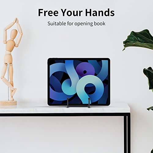 Kruodop 6-Inch Black Metal Plate Stands - 5 Pack Display Holders