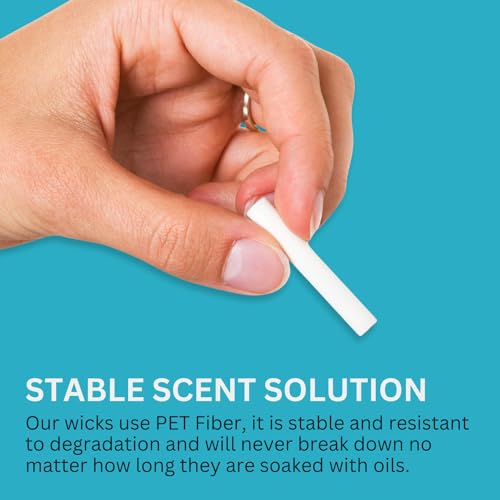 Fiber Wick Essential Oil Inhaler Refills - 24 Pack for Aromatherapy