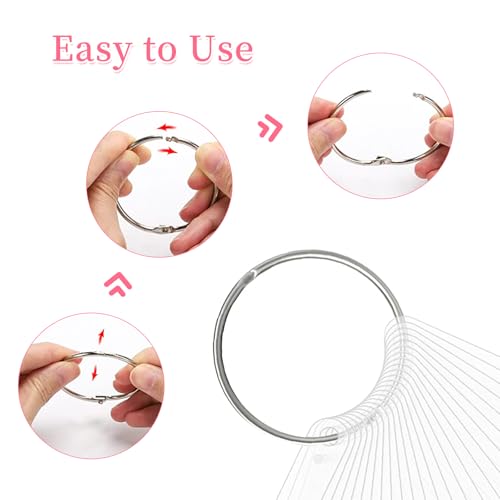 Clear Nail Swatch Sticks - 100 Pcs with Ring & Number Stickers