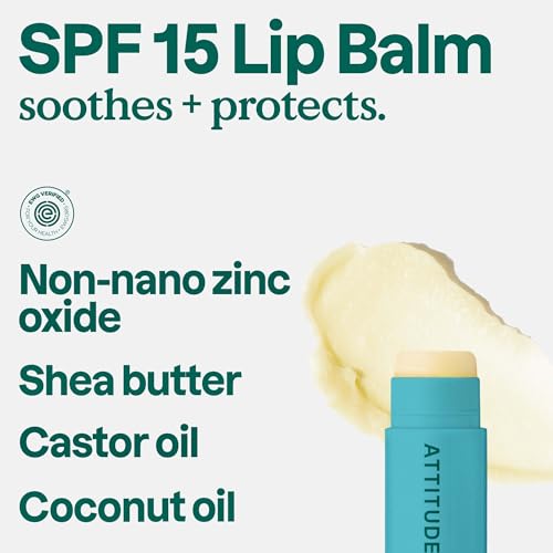 ATTITUDE SPF 15 Lip Balm Duo - EWG Verified Mineral Protection