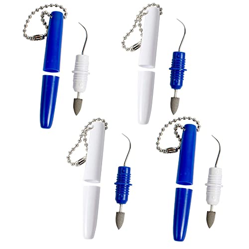 Portable Dental Picks Set 4PCS for Teeth Cleaning Tartar & Plaque Removal with Keychain