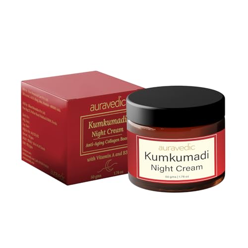Auravedic Kumkumadi Night Cream with Retinol for Radiant & Smooth Skin