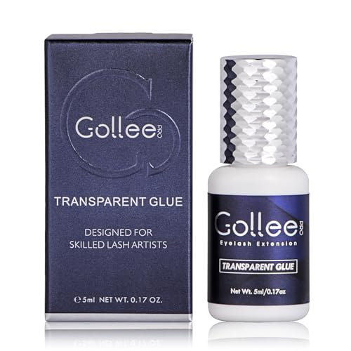 GOLLEEPRO Transparent Eyelash Extension Glue - 5ml Fast Drying
