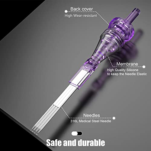 Wormhole Tattoo Cartridge Needles 7M1 - 20 Pcs Disposable Magnum Needles