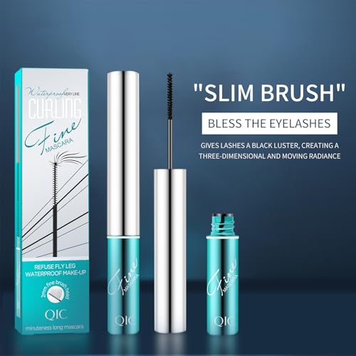 KUNSHNBEI 4D Ultra Fine Black Waterproof Mascara for Fine Short Lashes