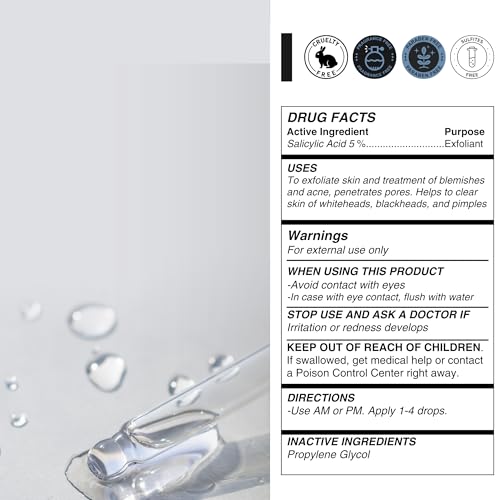 5% Salicylic Acid Serum - 2 oz Targeted Acne Treatment