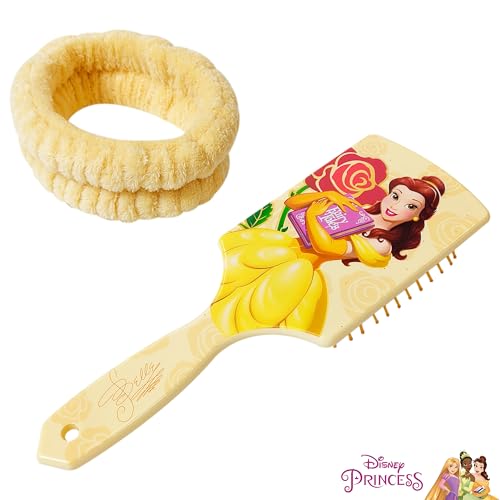 LUV HER Disney Belle Hair Brush & Spa Headband Set for Girls