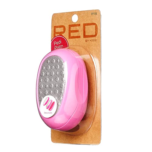 Red by Kiss Ped Egg 2-in-1 Stainless Steel Foot File for Calluses & Cracked Heels