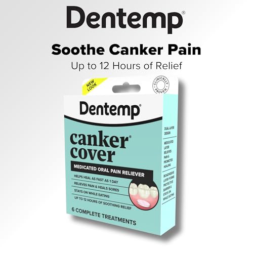 Dentemp Canker Cover Pain Relief Tablets - 6 Count for Mouth Sores