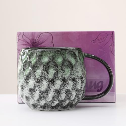 20oz Cyan Coffee Mug with Oversized Handle - Gift-Ready Ceramic Cup
