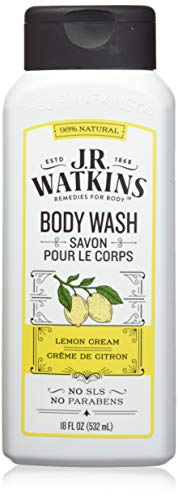 J.R. Watkins Lemon Cream Daily Moisturizing Body Wash, 18 Fl Oz