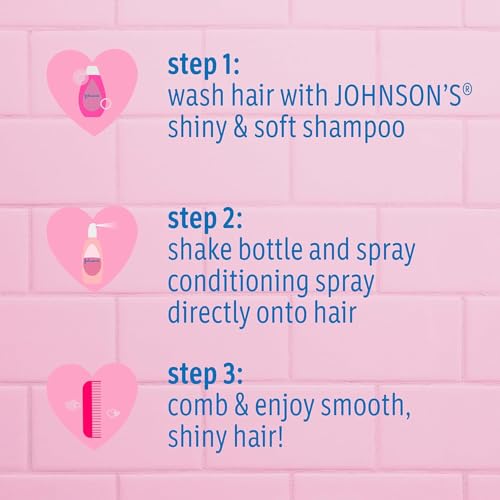 Johnson's Kids Shiny & Soft Tear-Free Shampoo & Conditioner Bundle