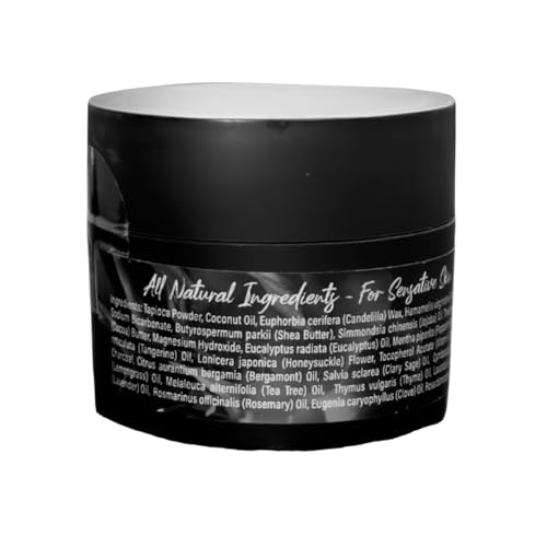 PiperWai 2oz Natural Activated Charcoal Deodorant - Aluminum-Free Vegan Long-Lasting