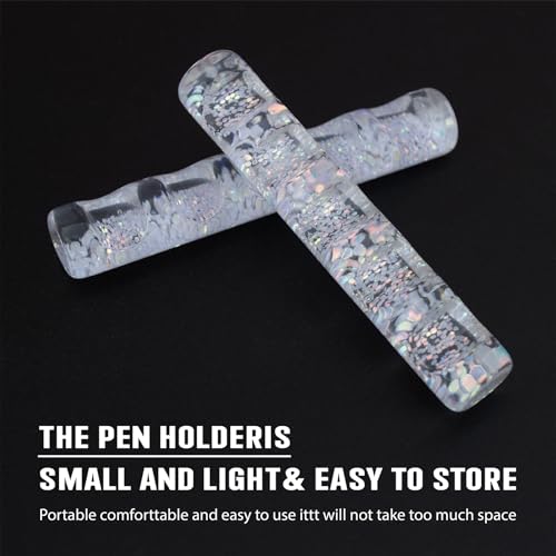 Crystal Clear Acrylic Nail Art Brush Holder - 5 Grid Organizer
