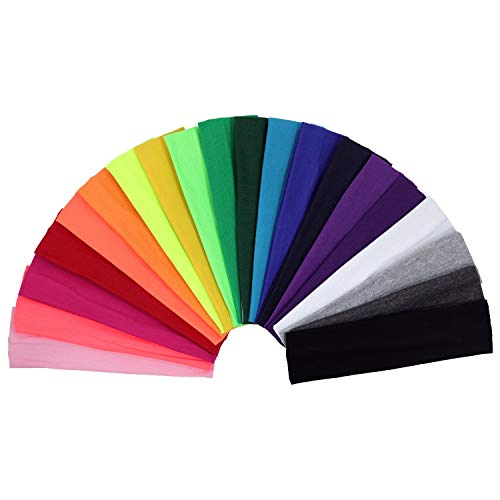 Kenz Laurenz Cotton Headbands for Women - Non-Slip Elastic Hairbands