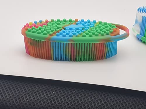 Silicone Body Shower Scrubber 3-Pack - Exfoliating Bath Brush for Kids & Adults
