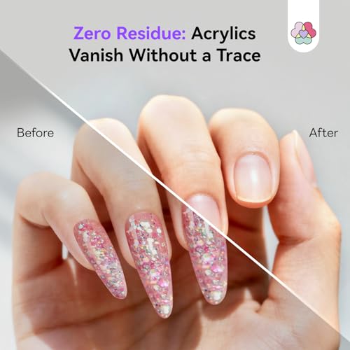 16pcs Acrylic Nail Remover Kit Set - Gentle, Fast & Nourishing Gel & Dip Polish Removal