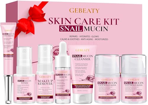 7-Piece Snail Mucin Skincare Set for Hydration & Repair