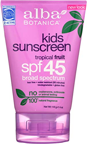 Alba Botanica SPF 45 Very Emollient Sunscreen - Water-Resistant, 4 oz