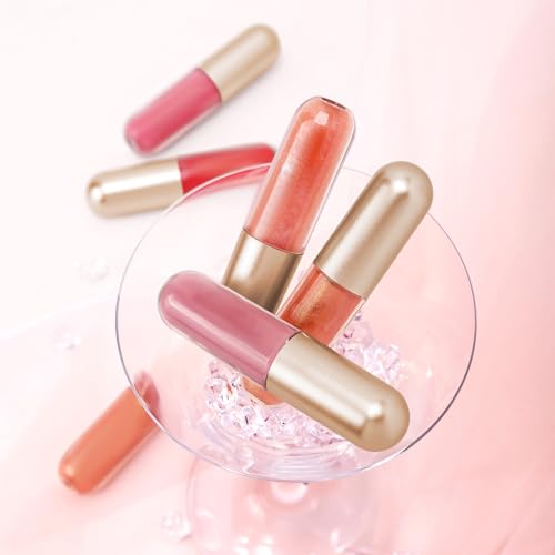 KISSIO Lip Plumper Gloss Dogwood - Moisturizing, Cooling, Cruelty-Free, 0.19 oz