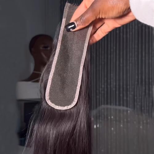 BEEOS Bleachd Knots 2x6 HD Lace Closure, Pre-Plucked Body Wave 0.01mm Ultra-Thin Invisible SKINLIKE Real HD Lace Human Hair Closure 16 Inch