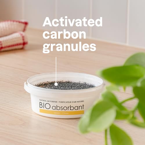 ATTITUDE Bio Absorbent Air Purifier - Activated Carbon, Lemon Scent, 8oz