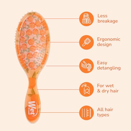 Wet Brush Original Detangler - Tutti Fruitti, Ultra-Soft Bristles for All Hair Types