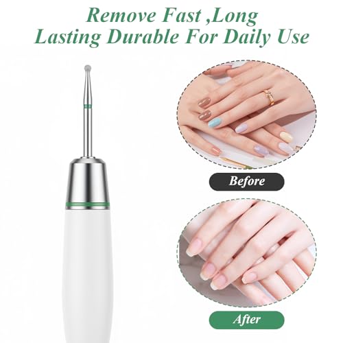 10-Piece Stainless Steel Cuticle Drill Bit Set for Nail Care