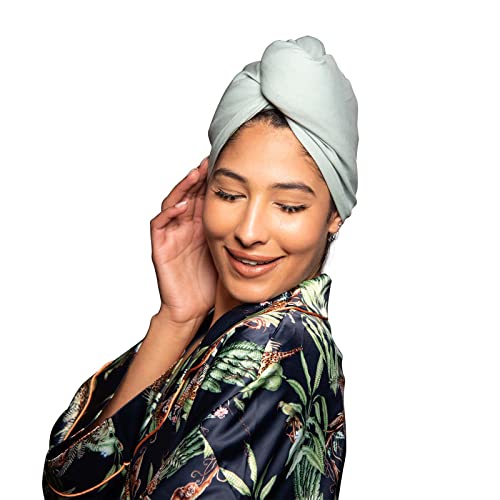 Hair Plopping Towel for All Textures - Cotton Blend Turban Wrap