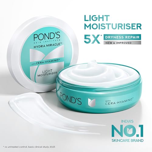 Pond's Light Moisturiser 100ml (3.38 fl oz) with Vitamin E - Non-Oily, Hydrating Face Cream