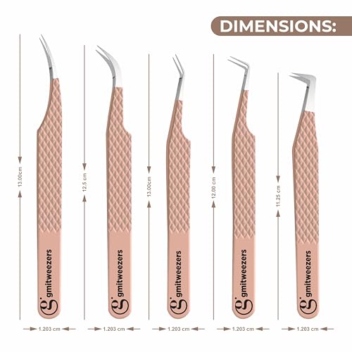Professional Fiber Tip Tweezers for Eyelash Extensions