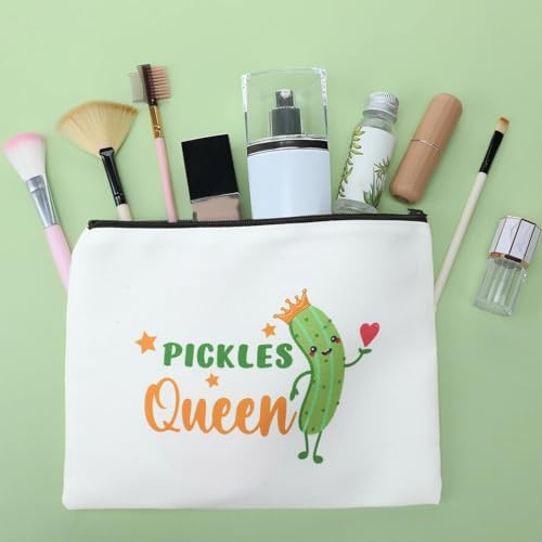 12 Pack Pickle Makeup Bags - Fun Cosmetic Pouches for Girls