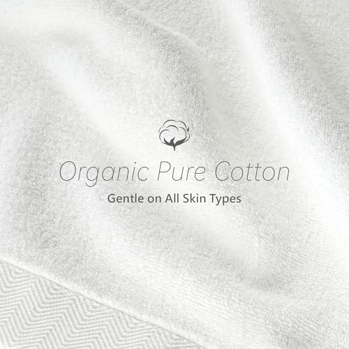 Premium 100% Cotton Hand Towels Set of 2 - Soft, Durable, 14x30 inches
