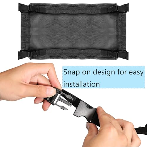 Extra Large Under-Desk Massage Bed Storage Mesh Pocket - 51 x 21 Inch