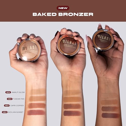 Milani Baked Bronzer Powder - Tuscan Tan for Natural Sun-Kissed Glow