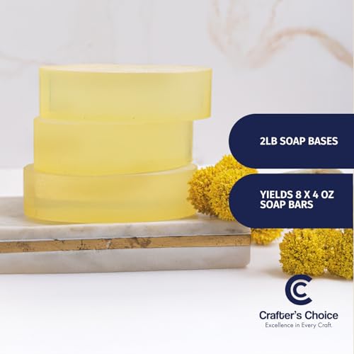 Crafter's Choice Coconut Milk Melt and Pour Soap Base, 2lb Block