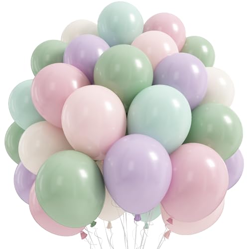 Pastel Balloons Set - 12 Inch Fairy Wildflower Party Decor